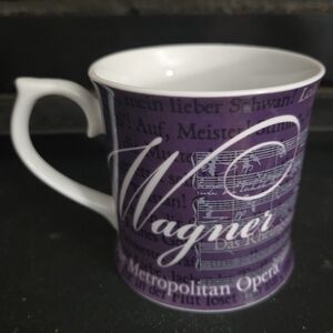 Wagner Mug The Metropolitan Opera New York Musical Score Lyrics In German Purple